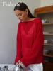 Thin Round Neck  Sleeve Knitted Bottoming Shirt