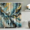 Abstract Art Shower Curtain Modern Colorful Print For Bathroom Decor