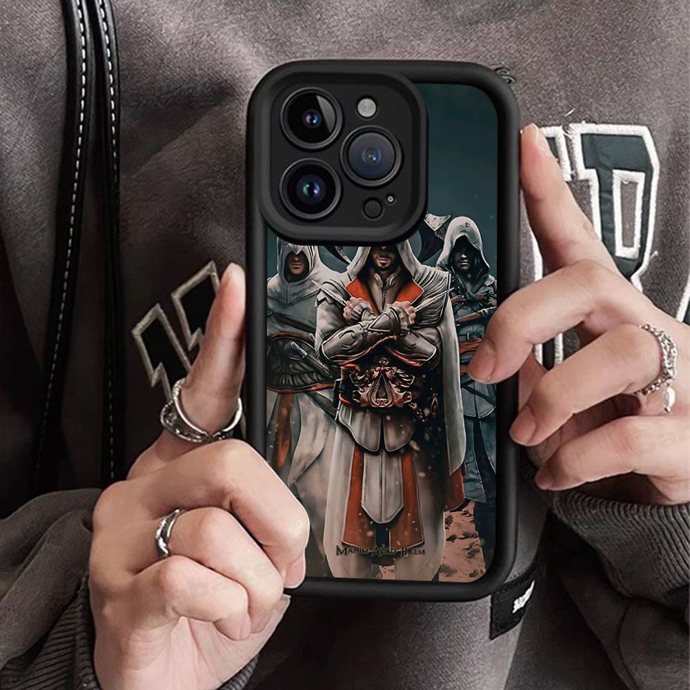 Funny A-Assassins Game C-Creed Silicone Phone Case for iPhone 17 Pro Max 16 15 14 13 12 11 Plus 17 Air