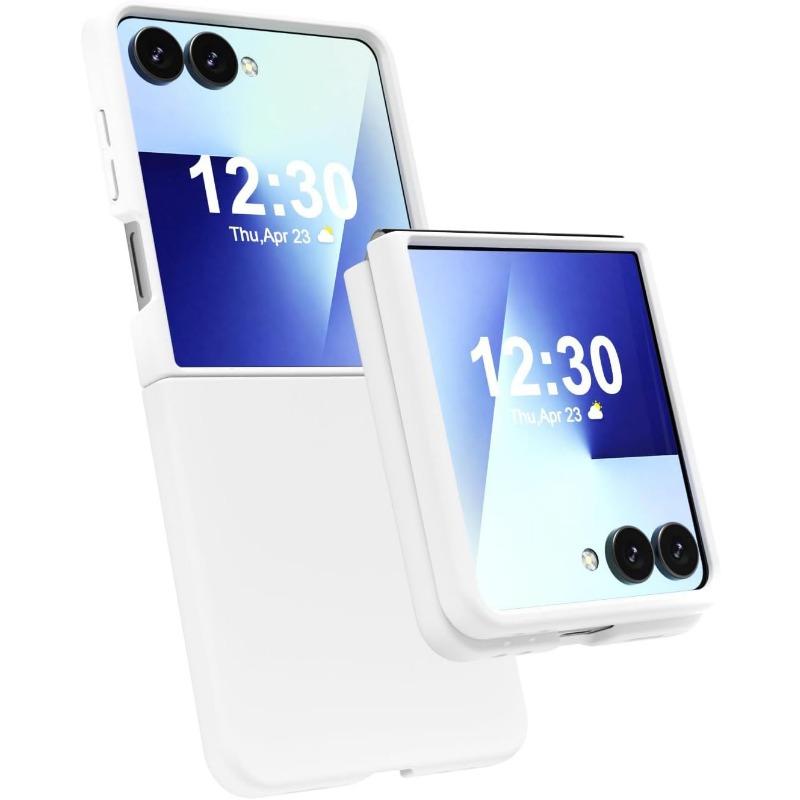 Suitable for Samsung ZFlip7 Folding Liquid Silicone Mobile Phone Case Solid Color Skin Feeling Zflip6 Anti Fall New Protective Case
