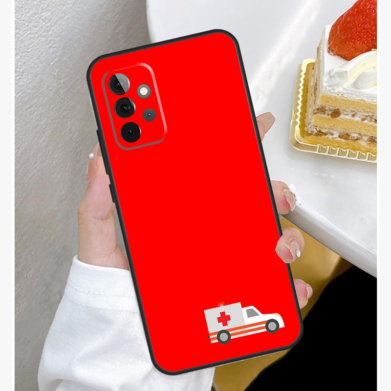 EMT EMS Ambulance Funda For Samsung Galaxy A52 A32 A12 A14 A34 A54 A51 A71 A53 A33 A13 A15 A25 A35 A55 Case