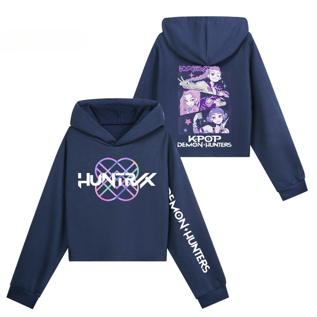 Kids' Long Sleeve Loose Pullover Letter Print Drawstring Hooded Sweatshirt