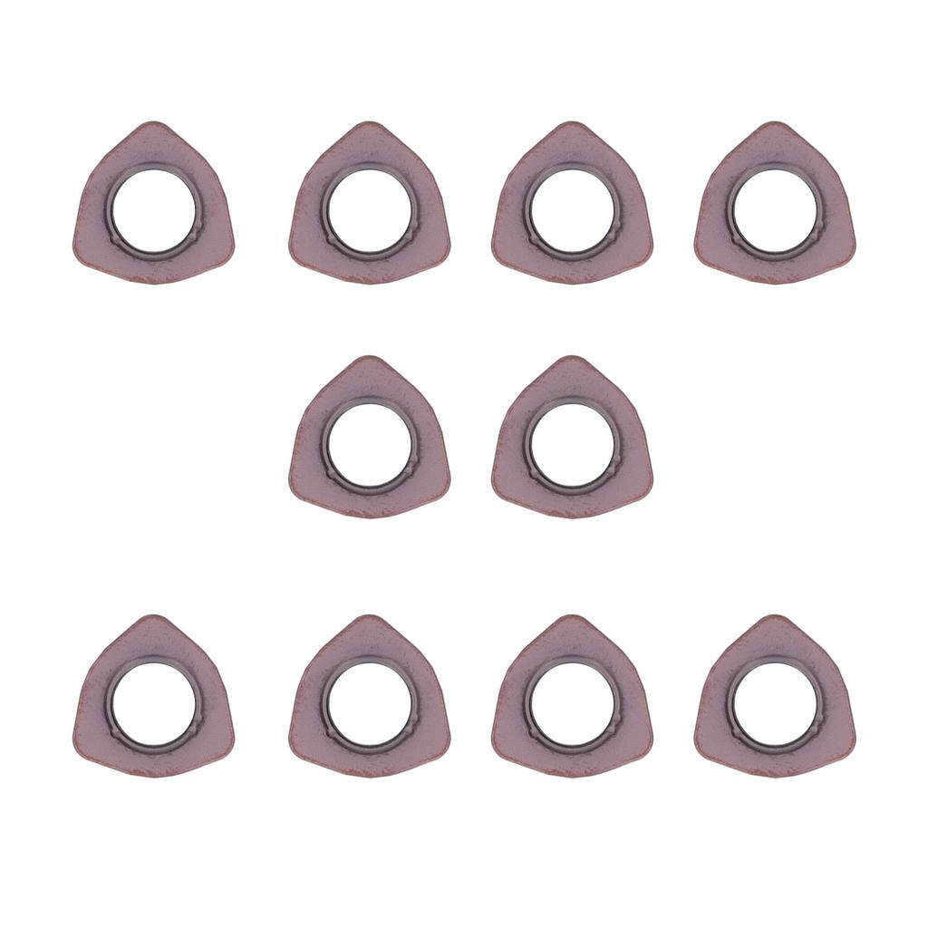 10 Pcs Carbide Turning Inserts Bronze Coated Lathe Milling Cutter for Steel Machining