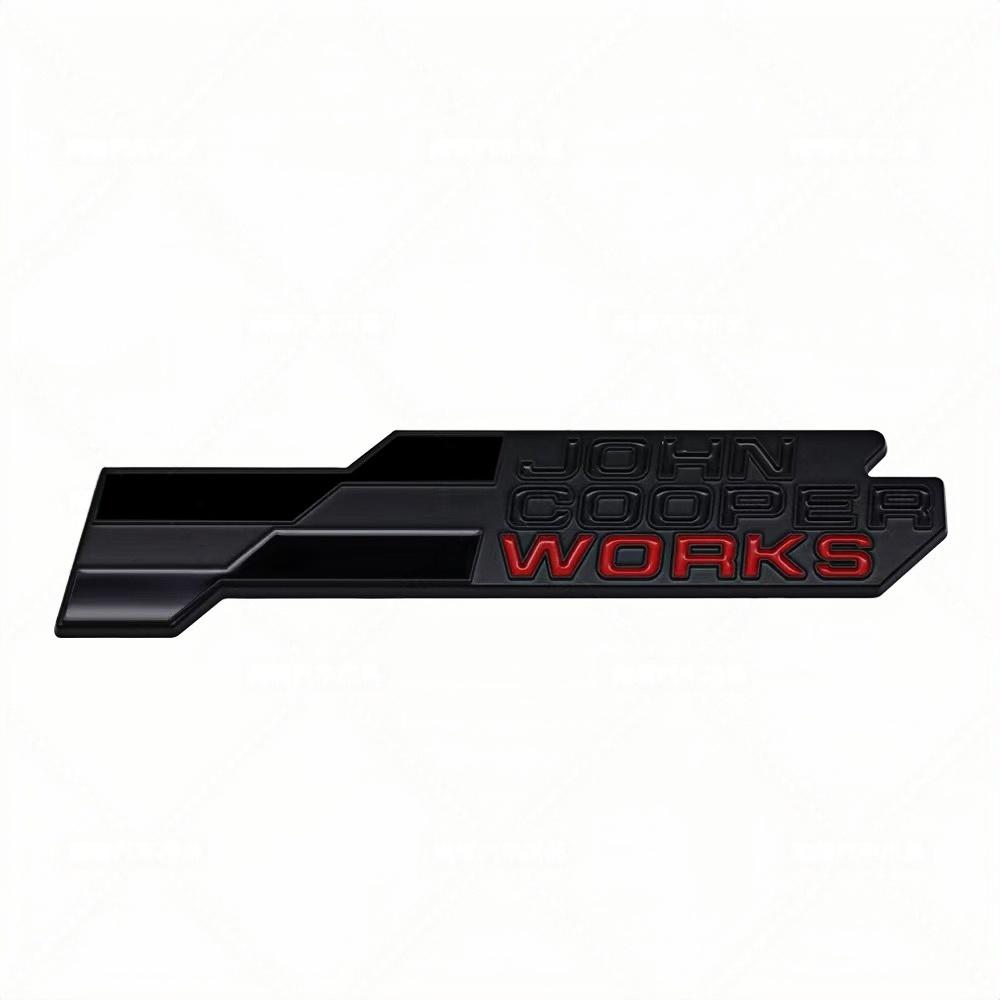 Adesivo Distintivo Metallo 3D JCW John Cooper Works Griglia Anteriore Emblema Portellone Posteriore Decalcomania