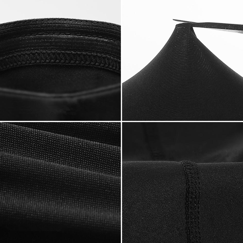 2pcs Compression Long Sleeve Support Leg Knee Pad Brace Sport Pain Guard Size L