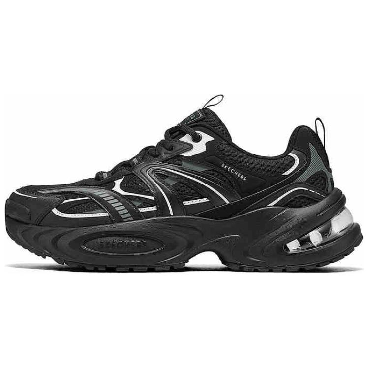 Skechers Uno Ryze Moon Shoes 2nd Generation Air Cushion Panda Shoes Fashion Comfortable Wear-Resistant Increased Height Low-Top Dad Shoes 183199-BBK 39.5