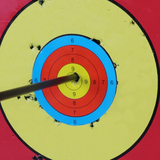 Self-adhesive Target Sticker Paper Strong Stickiness Compact Size Portable Archery Bow Target Paper Practice Tool