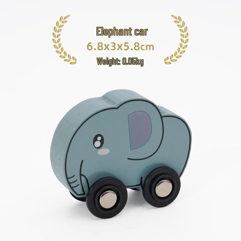 Leku Wooden Train Accessories: Cute Animal, Car, Ship, Spaceship - Compatible with Thomas the Train