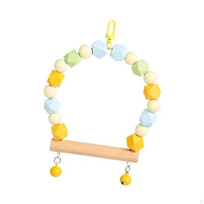 Vogelkäfig-Sitzstange aus Holz, Schaukelständer für Papageien, zum Aufhängen für kleine Vögel