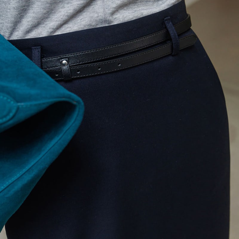 MEMUA Real Leather Double Belt