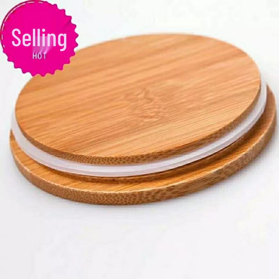 Bambus/Edelstahl Deckel für High Borosilicate Glas Wasserflasche oder Teekanne