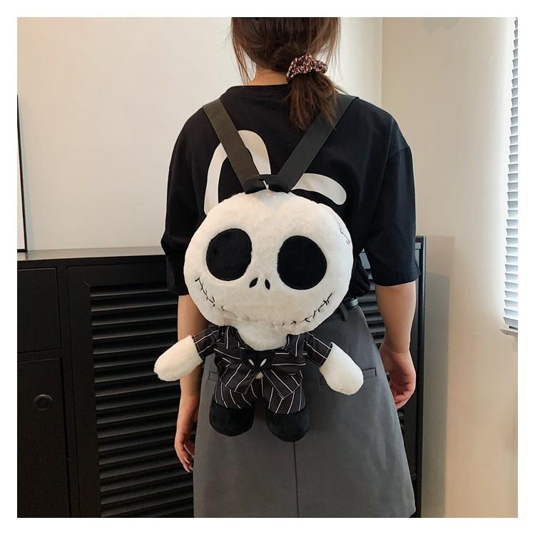 Toothless Plush Double Backpack For Kids With Zipper Closure And Phone Pocket