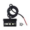 1pc Motorcycle License Plate Light LED Mini 12V CNC Aluminum Alloy Waterproof Rear Tail Motorbikes Light for License Plate Black