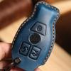 Leather Car Remote Key Case Cover  for Mercedes Benz A C E S G Class W204 W205 W212 W176 X167 W463 GLC CLA GLK GL Protector Fob