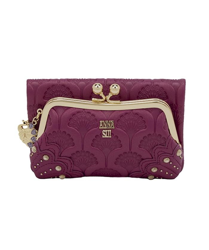 

Кошелек двойного сложения Peacock Pink [Anna Sui] розовый
