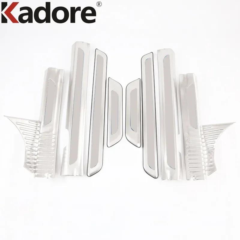 For Kia K5 Optima    2024 Steel Car Door Sill Scuff Plate Cover Trim Welcome Pedal Protector Gurad Pad Accessories