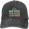Boat Waves Sun Rays Lake Days Baseball Cap Adjustable Low Profile Cotton Casual Hat Unisex