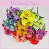 Artificial Daisy Flowers 28 Head Small Chrysanthemum Silk Flowers For Garden And Wedding Use