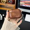Oily leather retro leather pu imitation leather suitable for Apple airpodspro1 Apple 1st generation solid color earphone case