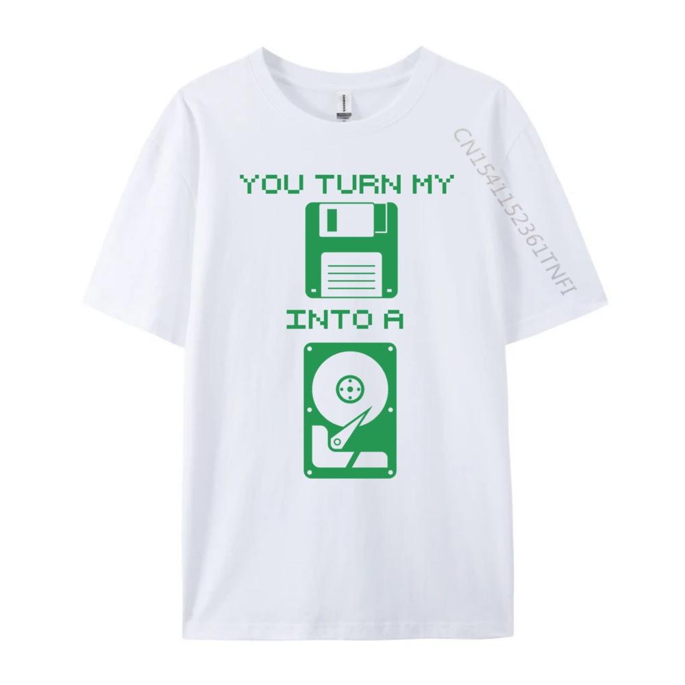 Dirty Computer Green And White Graphic T Shirt Autumn TShirt Happy New Years