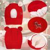 Winter Warmer Weihnachts Hundehut Niedliches Tier Kostüm Kopfschmuck für Große Rassen Labrador Golden Retriever Lustiges Haustier Zubehör