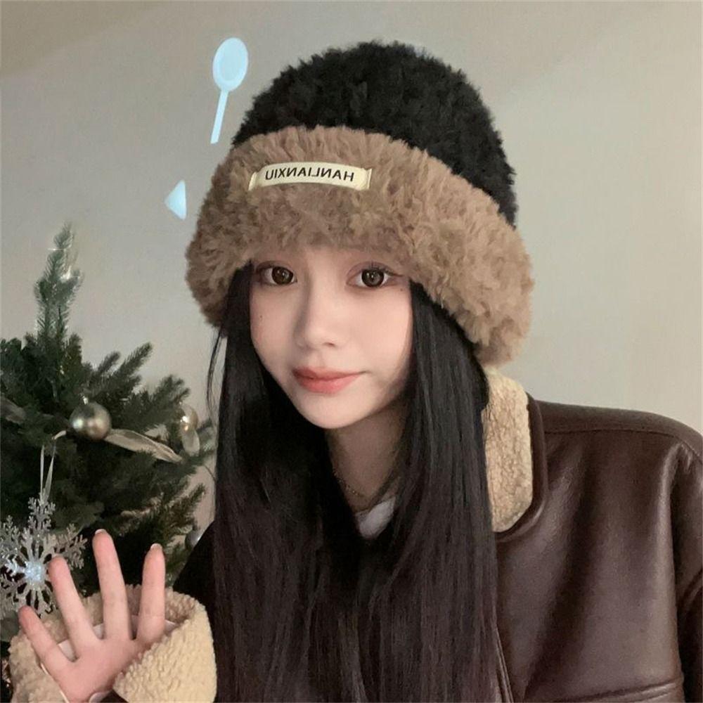 Soft Y2k Beanies Thickened Winter Knitted Hat Casual Bonnet Caps  Riding