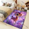Fantasy Flower Deer Print Carpet for Living Room Bedroom Bedside Floor Mat Sofa Table Area Rugs Home Decor Luxury Gift