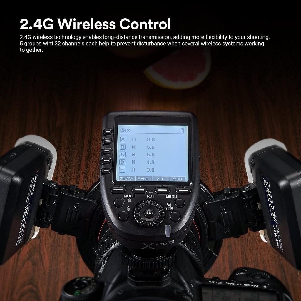 Godox MF12 Macro Flash TTL Speedlight GHz GN16 Second Recycle Time with Modeling Light Compatible with Panasonic 2.4 0.01-1.7 Nikon, Sony, Canon,