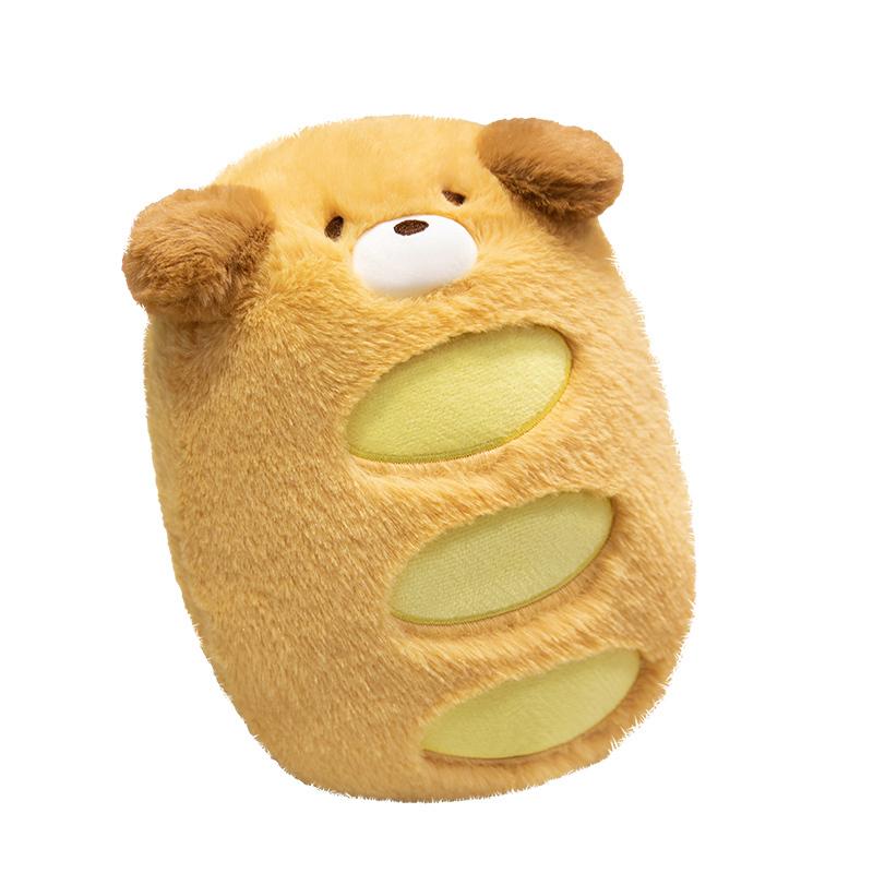 

Non-Toxic 30/40/50Cm Cute Bread Shaped Dog Plush Pillow Soft Stuffed Animal Cushion Creative Bread Pillow Toys Nice Present 30cm