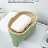 1/4Pcs Soap Box Double Layer Creative Cute Elephant Bathroom Accessories Home Decorative Children Waterproof Drain Rack