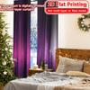 2D Flat Printing,2pcs Neon Cascades Popular Curtains&Drapes Fabric Curtains Festive for Living Room, Bedroom, Office, and Cafe