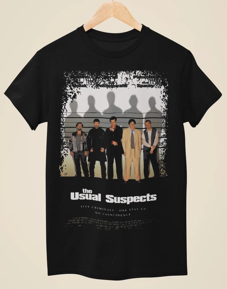 The Usual Suspects Movie Poster Inspired Unisex Black TShirt S