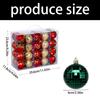 Plastic Christmas Tree Decorations Accessories Colorful Handcrafted Spherical Orbs In Gift Box for Festival Event