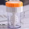 1/2/4 Contact Lenses Cleaner Device Manually Rotatable Type Portable Contact Lens Beauty Pupil Storage Cleaning Container Tools