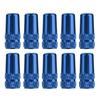 10Pcs Fahrrad Aluminium Legierung Reifen Französisch Ventil Schutzhülle Stem Cap(blau)