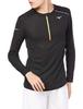 Dry Aeroflow Running Long Size L Shirt, Half-Zip, Sleeve, Men's, Black, (J2MA0520)