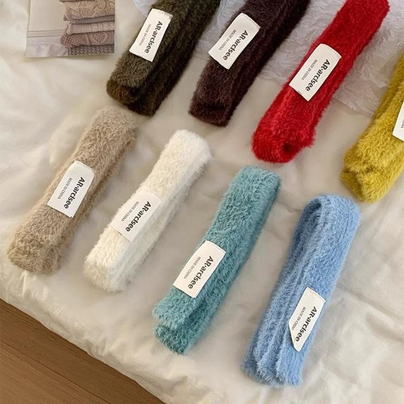 Winter  Solid Color Narrow Long Scarf Female Korean Version Knitted Woolen Scarves Women'S Imitation Cashmere Mohair Scarf