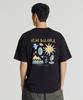 Nyuballanseu Nbneg31643 / Uni Sunny & Rainy Illustration Short Sleeve T-Shirt (Black)
