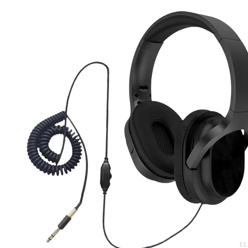Headphone Spring Cable Covenient Lightweight Professional over The Ear