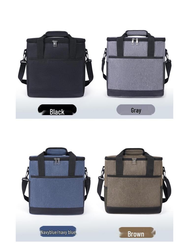 Large Capacity Insulated Oxford Cloth Picnic Lunch Bag