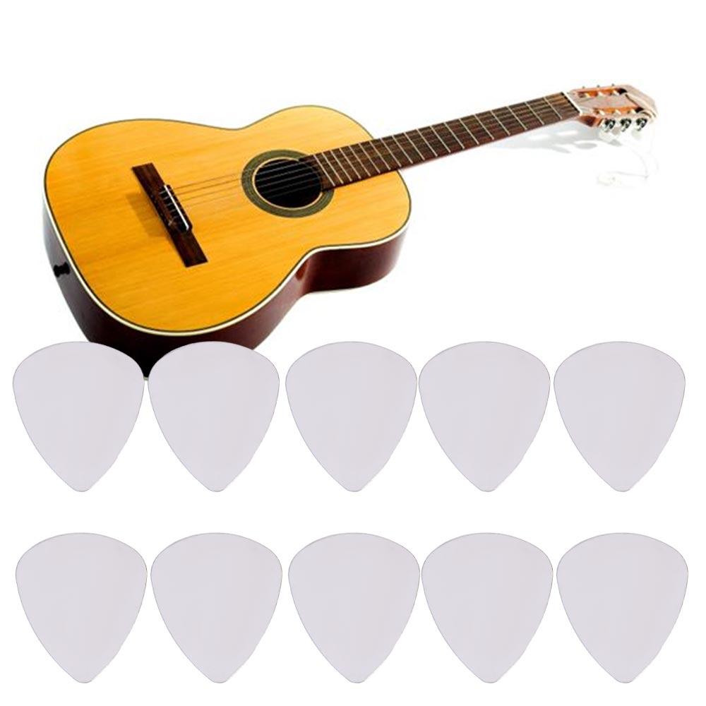 10PCS 0.3mm Metal Guitar Plectrum Mediator Finger Shrapnel Stainless Steel Guitar Picks  Bass Guitar