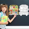 40 Pcs School Bus All About Me Posters Elementary, Back To School 13 X 11.5 Inch Star Student Poster To Fill In Kindergarten Educational Posters for