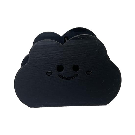 Storage Box Cloud Shape Waterproof Desktop Organizer with Rounded Edges Cute Macaron Colors Holder for Pens Makeup Brushes