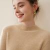 Fanzhen Women's Thickened 100% Cashmere Turtleneck Sweater