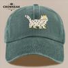 pc Cute Cartoon Cat Pattern Printed Baseball Cap HipHop Trend Black Papa Trucker Hat Breathable and Comfortable Solid Colo