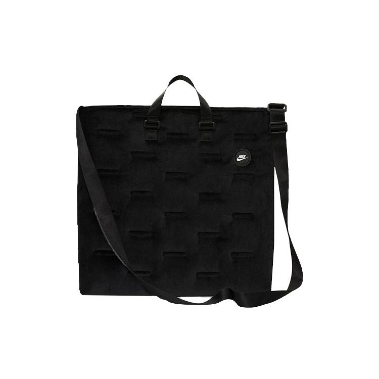 

New Nike Heritage Velour Fabric Tote Bag, Shopping Bag, Portable Crossbody Bag, Shoulder Bag Unisex Black DB4196-010 43.9*5.1*40.1CM