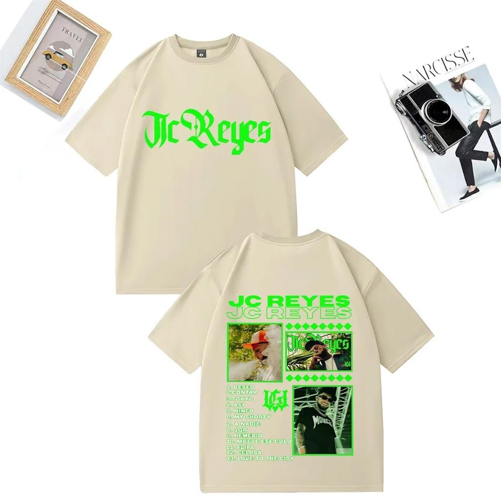 Rapper Jc Reyes Nacer De Nuevo Vintage T Shirt Men Women Hot Fashion Oversized 100% Cotton Clothing Short Sleeve Unisex T-shirts
