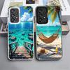 Sommer Strand Meer Palmenbaum Urlaub Stoßfeste Handyhülle für Samsung A17 A16 A15 A14 A37 A57 A36 A56 A26 A35 A55 A25 A34 A54 A2