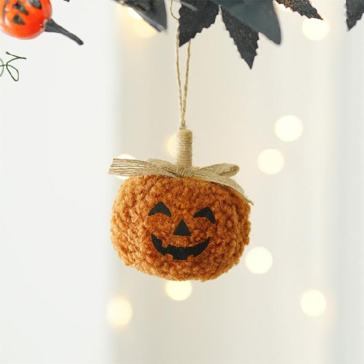 Soft Pumpkin Face Doll Ornament  Halloween Hanging Pendant  for Home Indoor Party Decoration