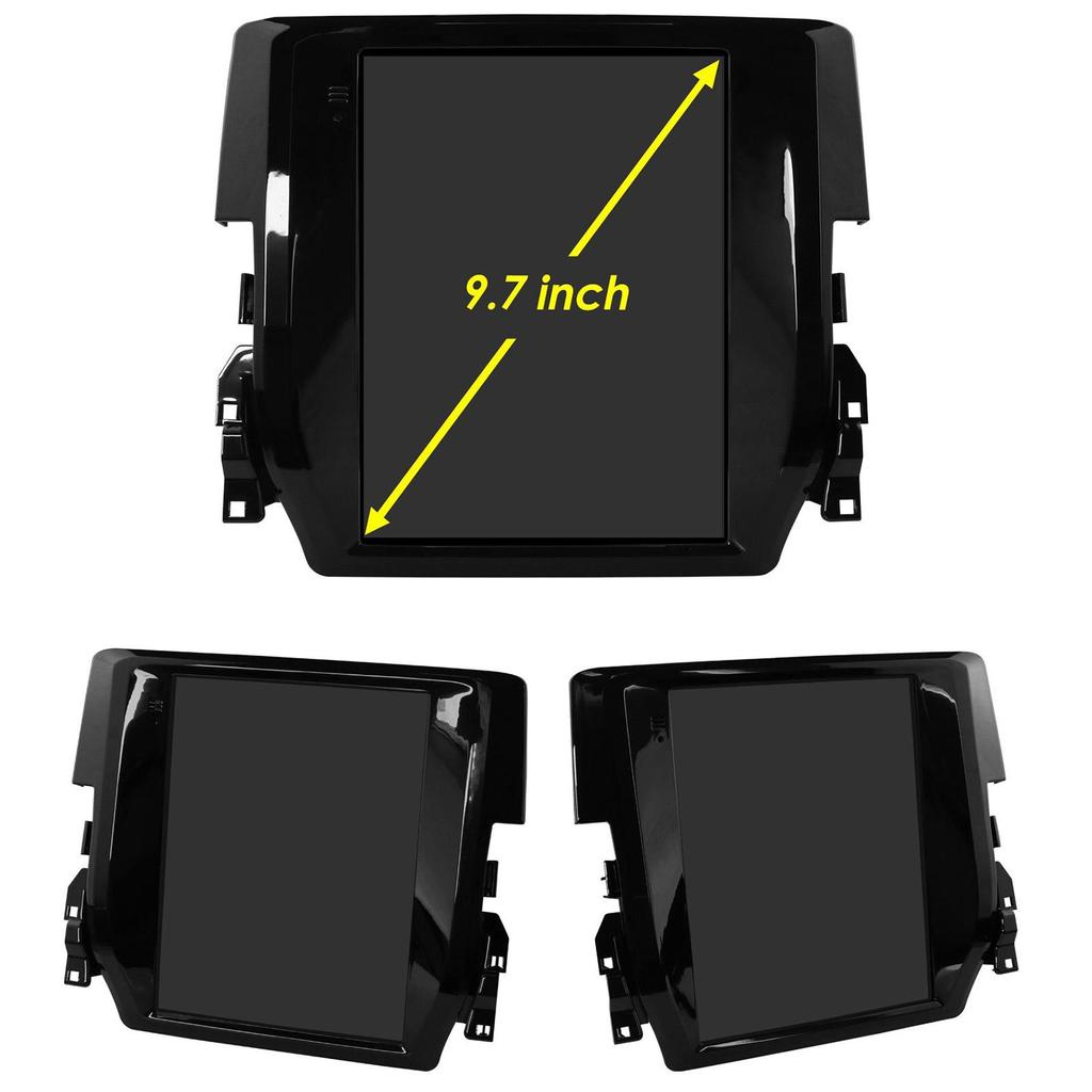 Ossuret Android Car Radio for Honda Civic 2015-2020 Multimedia Stereo 9.7inch Vertical Screen Carplay Android Auto Intelligent Screen GPS Stereo RDS